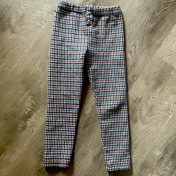 ZARA • Toddler Gingham Legging Pants - Picture 1 of 3